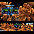 Aliens Vs Humans II Miniatures (Full Set) | Papsikels | Sci-Fi Tabletop TTRPG Mi
