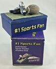 Sports Trinket Box #1 Sports Fan Football Shoes On Lid Polystone NIB 