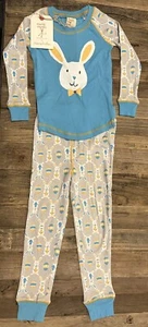 Munki Munki Boys Easter Bunny Pajama Set Size 4 NWT - Picture 1 of 3
