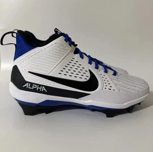 Nike Mens 11 Alpha Menace Strong Football Cleats White/Hyper Royal II5139-101 - Picture 1 of 9