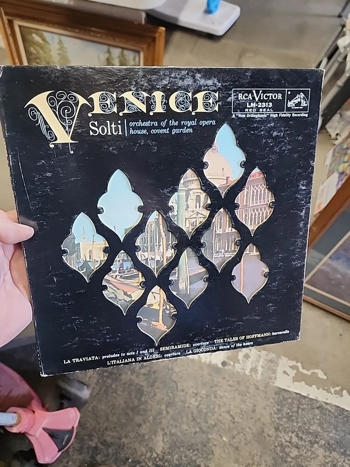 TAS RCA LSC 2313 SOLTI Venice Verdi Rossini Ponchielli SD 1/1S DIE-CUT 1959 VG++ - Image 1 of 4