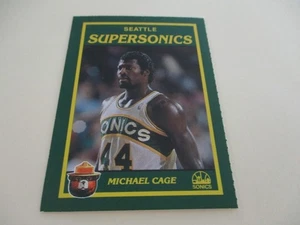 MICHAEL CAGE 1990-91 SMOKEY THE BEAR CARD SEATTLE SUPERSONICS NNO FREE SHIPPING - Picture 1 of 1