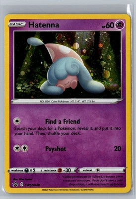SWSH: Sword & Shield Promo Cards #SWSH040 Hatenna Holo A1h - Image 1 of 2