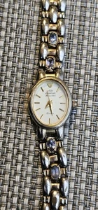 Vintage Jules Jurgensen Gold Watch Genuine Tanzinite New Battery - Picture 1 of 6