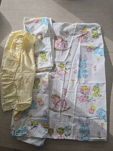 Vintage Handarbeit Baby Stubenwagen Matratzenbezüge Pastell Kinderzimmer 60er Jahre - Bild 1 von 13