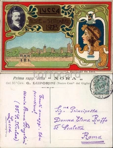 LUCCA CITTA'-FESTE DI SETTEMBRE 1908-NORA DI LUPORINI-D16-102 - Picture 1 of 1