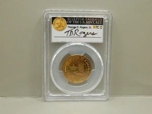 2000-S SACAGAWEA DOLLAR PCGS GEM PROOF SCULPTOR ROGERS SIGNED - Picture 1 of 4