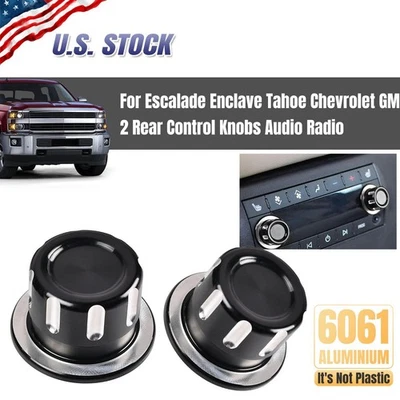 2x For Buick Enclave 2009-2013 2291-2547 Rear Audio Volume Control Knob 22912547 - Image 1 of 4