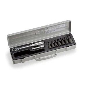 Heavy-Duty Hexagon Socket Wrench Set KH3072, 9.5mm 3/8" Drive, Silver - Picture 1 of 3