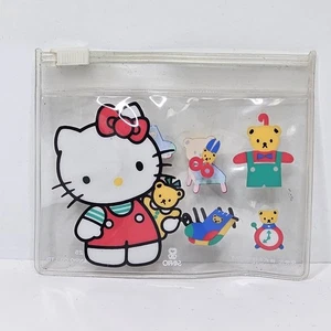 Hello Kitty Personajes Sanrio Bolsa Plana Transparente De Colección 1994 - Imagen 1 de 6