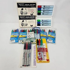 Sanford Vis-A-Vis Overheadprojektor Marker 37 meist neu breit fein extra fein - Bild 1 von 13