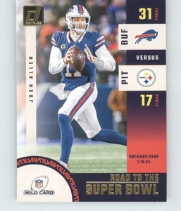 2024 Donruss #SBWC6 Josh Allen Road to the Super Bowl Wild Card - Picture 1 of 2
