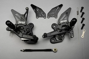 Commandes Reculées Racing Noires SUZUKI GSR 750 GSR750 GSR-750 WVC5 2011-2016 - Picture 1 of 6