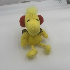 Woodstock Peluche 7" Cacahuetes Snoopy Invierno Navidad Orejeras Peluche BP - Imagen 1 de 6