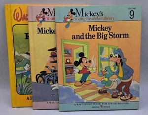 Vintage Konvolut 3 Walt Disney Mickys junge Leser Bibliothek Bücher 1990 - Bild 1 von 4