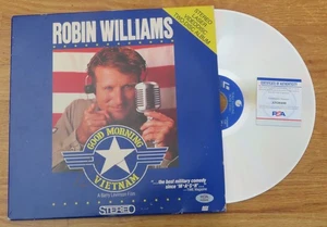 Comediante Robin William firmado Good Morning Vietnam 1987 LaserDisc PSA AN26499 - Imagen 1 de 5