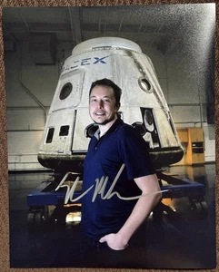 Elon Musk Signed Photo, 8x10 with COA, Tesla - Picture 1 of 3