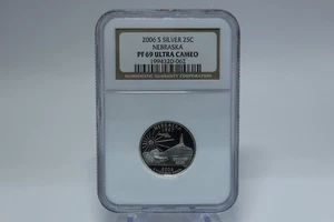 2006 S Silver, NGC 25C, Nebraska PF69 Ultra Cameo - Picture 1 of 4