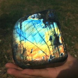 4.44LB TopNatural Labradorite Quartz Crystals Spectrolite Mineral Specimen Reiki - Picture 1 of 13