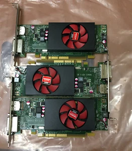 Lot of (3) 07W12P AMD Radeon HD 8490 Dell 1GB DDR3 DP DVI Graphics Video Card - Picture 1 of 4