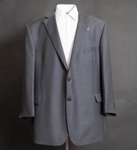 Ermenegildo Zegna Reiseanzug Wolle & Seide grau Nadelstreifen 52R W46 L31,5 - Bild 1 von 8
