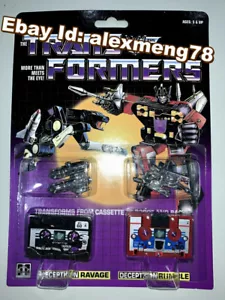 Transform G1 decepticons cassette Ravage & Rumble reedición como nuevo sin usar - Imagen 1 de 9
