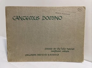 Cantemus Domino. Vocal Copy; Gregorian Institute of America; Chant 1949 Catholic - Imagen 1 de 11