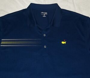 Masters Tech Men's Short Sleeve Blue Polo Shirt XL Augusta National Golf Course