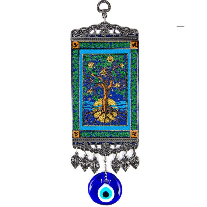 Tree of Life Evil Eye Tapestry 8"x17"  NEW - Image 1 of 1