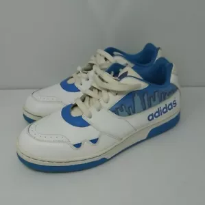 Adidas Manhattan Skyline Sneakers, Blue and White. Size 8, - Picture 1 of 15
