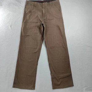 Element pantalone uomo gamba dritta piatto davanti marrone kaki taglia 34x31 - Foto 1 di 6