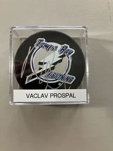 Vaclav Prospal Autographed Tampa Bay Lightning Puck - Picture 1 of 2