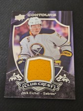 2015-16 UPPER DECK UD CONTOURS JACK EICHEL CC-1 CLUB CREST JERSEY