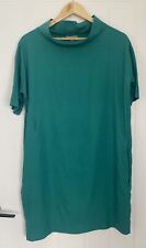 COS Wide Stand-up Collar Aqua Green Dress  With Pockets Size 36 S