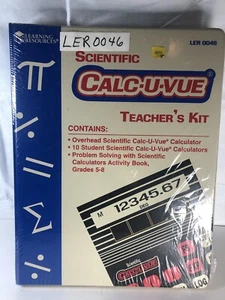 Scientific Calc-U-Vue Teachers Kit LER0046: New/sealed - Picture 1 of 6