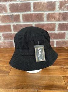 New Chokolids Bucket Hat Mens Black Canvas BH101 - Picture 1 of 9