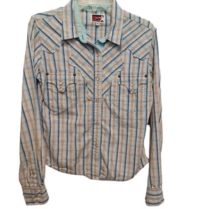 Brooks and Dunn Collection by Panhandle Slim Long Sleeve Medium Pearl Snap Shirt - Picture 1 of 9