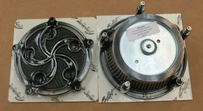 Filtro de aire Precision Billet, Assassin, doble leva Harley 1999-2015 - negro Foto 1 de 4