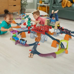 Fisher-Price Thomas & Friends Thomas & Diesel Raceway Train Train Track Set! - Imagen 1 de 6