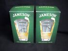 2 BOXED JAMESON WHISKY GLASSES, TUMBLERS.  BAR. MAN CAVE. COCKTAIL.