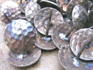 50 Hammered Tin Clavos nail heads for Doors Furniture r Craft 1 1/4 inch - Picture 1 of 7