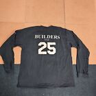Damaged* Builders 24 NYC Union Long Sleeve T-Shirt XL Blue Extra Large Q2a
