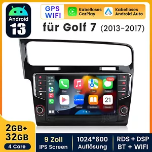 9''Android 13 Autoradio Carplay Für VW Golf VII MK7 2013-2020 GPS Navi WIFI DAB+ - Bild 1 von 19