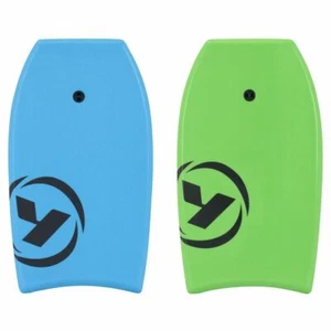 Yello Bodyboard 33"- 42" Corp Slick blau/grün Boogie Board Surf mit Leine - Bild 1 von 6