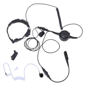 Throat Microphone Headset For P6600 MTP3150 Radios No Distortion Clearly Sound - Zdjęcie 1 z 8