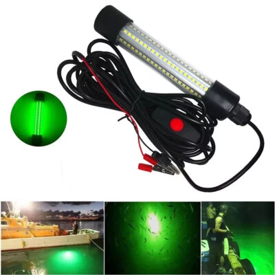 12V 50000LM 120LED Verde Subacuático Luz de Pesca Nocturna Barco Calamar Foto 1 de 4