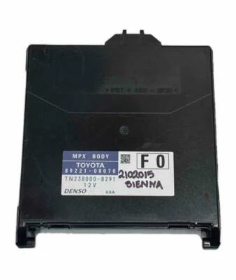 13 14 TOYOTA SIENNA MULTIPLEX MPX MULTINETWORK BODY CONTROL MODULE 8922108070 - Image 1 of 4