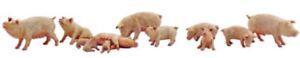 Woodland Scenics Yorkshire Pigs N Train Figures A2218