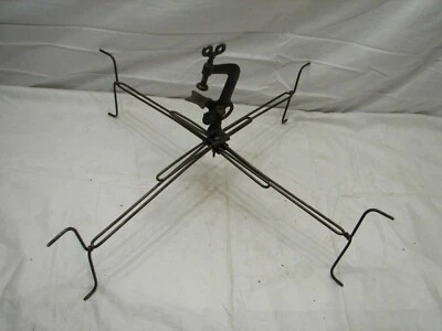 Antique Portable 1867 Patent Yarn/String Winder Spinning Tool Steel & Brass - Image 1 of 4