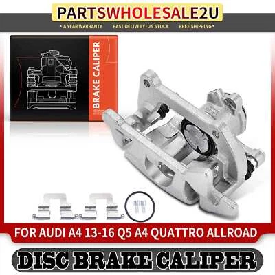 Rear Left Brake Caliper with Bracket for Audi A4 Quattro 2013-2016 A5 2013-2014 - Image 1 of 4